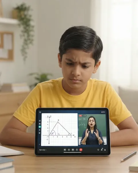 Student having an Aha moment during live 1-on-1 geometry lesson